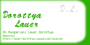 dorottya lauer business card